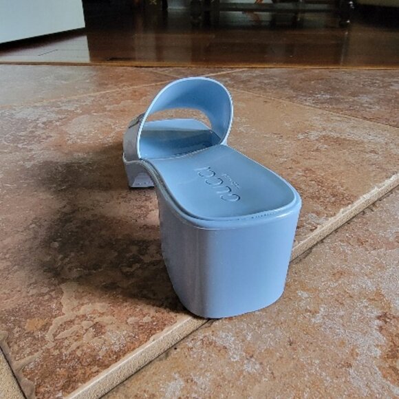 Gucci Jelly Sky-blue Sandal Sz. 36 - Picture 10 of 12